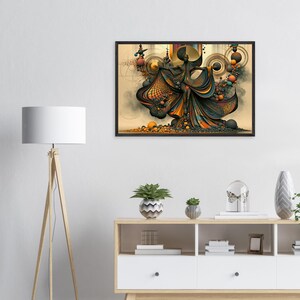 Black Spiritual Framed Wall Art, Hosanna, African American Gospel Art Print, Afro Surreal Black Art Decor, Ready to Hang image 3