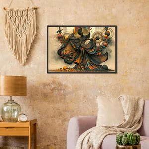 Black Spiritual Framed Wall Art, Hosanna, African American Gospel Art Print, Afro Surreal Black Art Decor, Ready to Hang image 4
