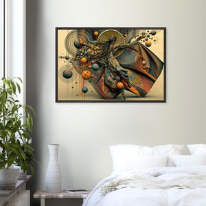 Black Praise Dance Wall Art Framed, Praise Break, African American Gospel Art Print, Afro Surreal Decor, Ready to Hang image 6