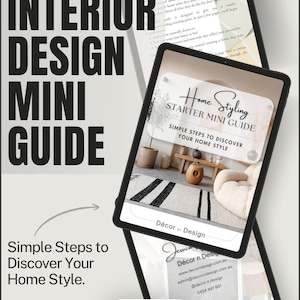 Interior Design Home Styling Starter Guide | Digital Download | Find Your Style (PDF)