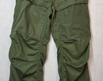 Pantalones de traje de protección química del ejército estadounidense VTG 1978, color verde oliva, talla XS