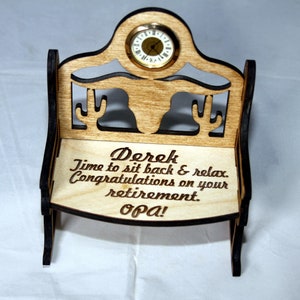 Clock- Rocking chair- Personalized