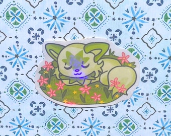 Pegatina holográfica de Sprigatito
