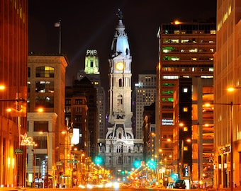 Titel:City Lights-Fine art, Cityscape, Philadelphia