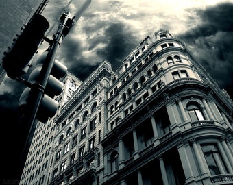 Titel:Lights Above 2-Fine Art Architektur Fotografie, Stadt-Philadelphia, Home Office Dekor, begrenzte Drucke