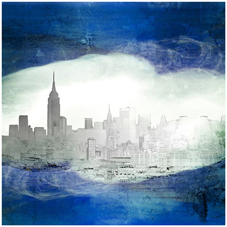 TITLE new York Abstraction Fine Art City Skyline Etsy
