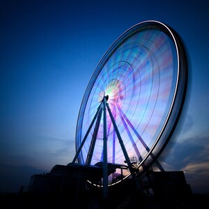 Circle of Light-Evening Ferris Wheel at National Harbor