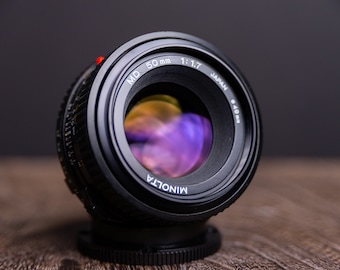 Minolta 50mm 1.7 MD mount Cleaned & Tested