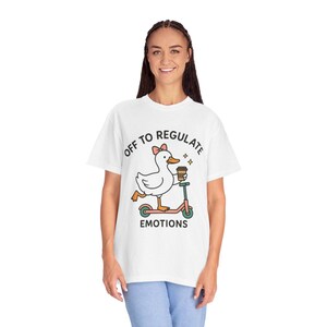Off To Regulate Emotions Shirt, Silly Goose Shirt, Mental Health Shirt, Teacher Shirt, Therapist Shirt, Comfort Colors