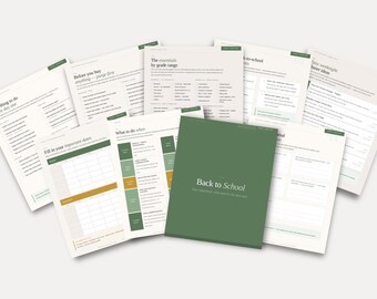 Guia de Volta às Aulas | Imprimível para alunos do Ensino Fundamental I e II | Lista de Verificação + Rotinas | Download Imediato em PDF