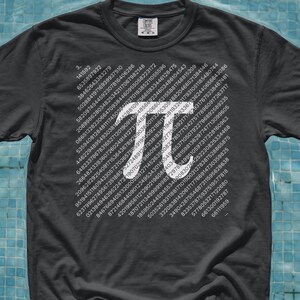 Pi Number T-Shirt, Math T-Shirt, Digits of Pi, Science Shirt, Physics, Pi Shirt