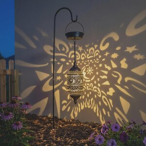 Hanging Solar Lantern | Moon Sun Star Outdoor Garden Light (Waterproof)
