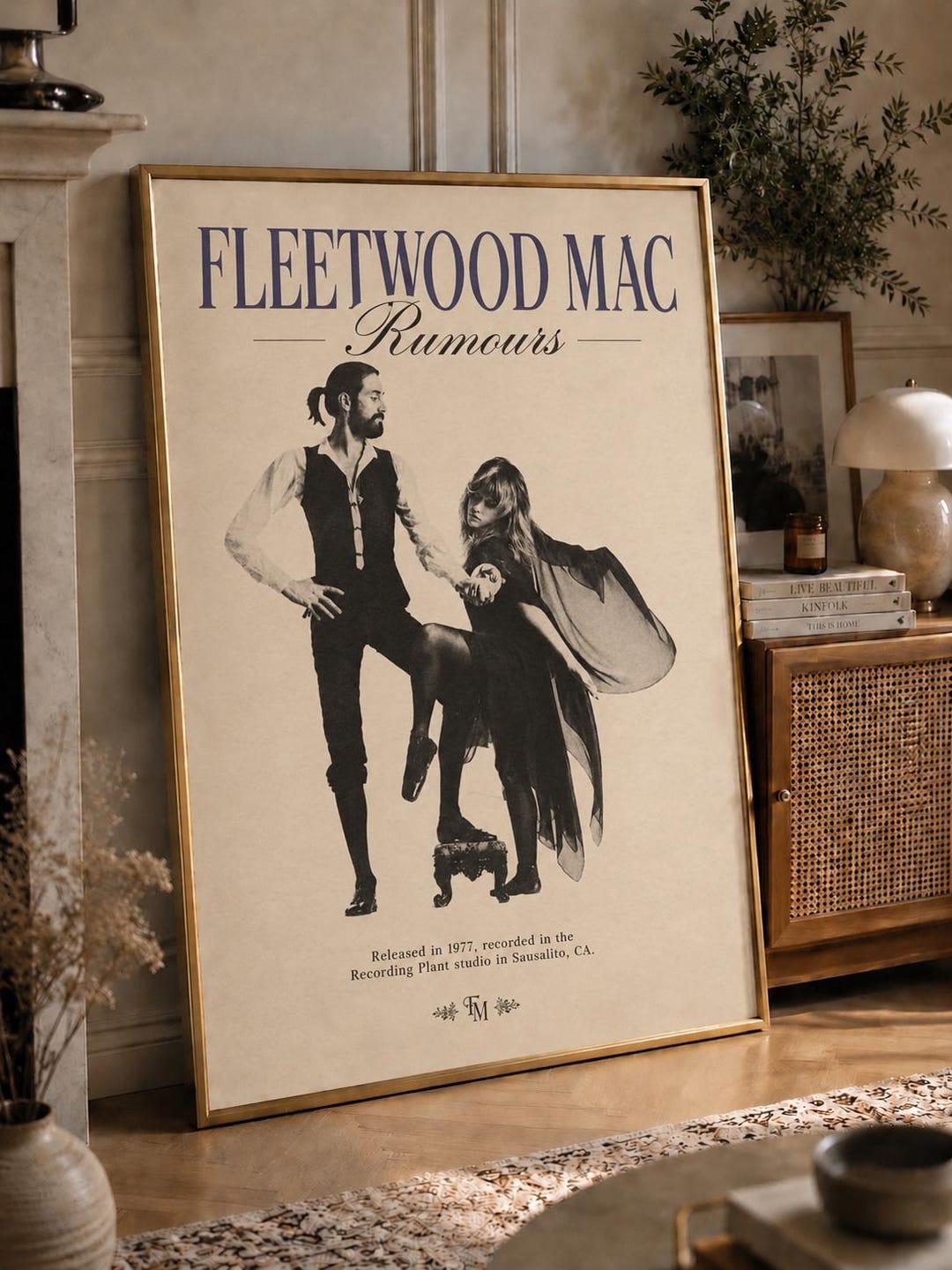 Fleetwood Mac Rumours Poster | Vintage Music Wall Art | Retro Rock Album Print | 70s Aesth