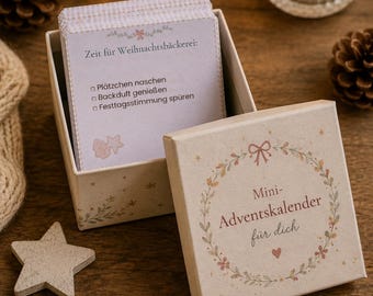 Tiny Joys Kerstloterijtickets – 24 printbare adventskalendertickets | Mindfulness, kerstmomenten en kleine vreugdes | PDF-download