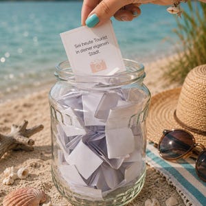 Tiny Joys – 100 Urlaubsmomente für Zuhause | Sommer-Lose zum Ausschneiden | Urlaubsglas | Geschenkidee | PDF Download