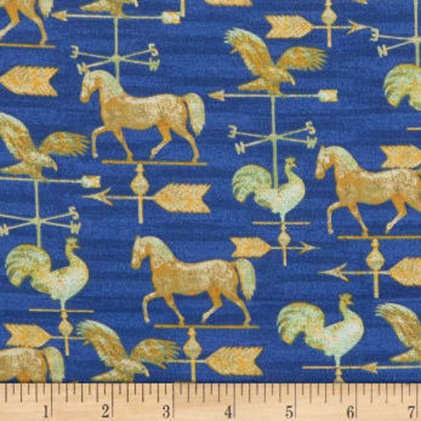 Weather Vanes, from the Patriotic Summer Collection, by Beth Albert, for 3 Wishes Fabrics, 44" Wide - by the Half Yard