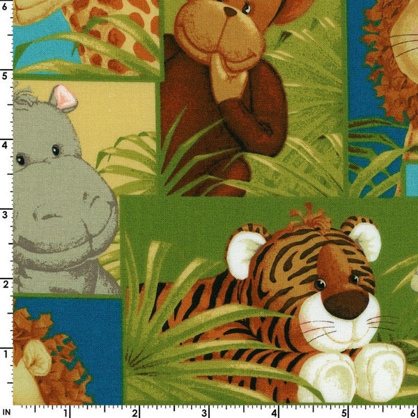 Jungle Print Fabric Etsy