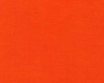 Tangerine Orange, Kona Cotton Solids, from Robert Kaufman, 44-45" Wide, by the Yard, #K001-1370