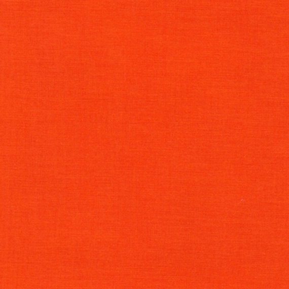 Tangerine Orange Kona Cotton Solids From Robert Kaufman Etsy