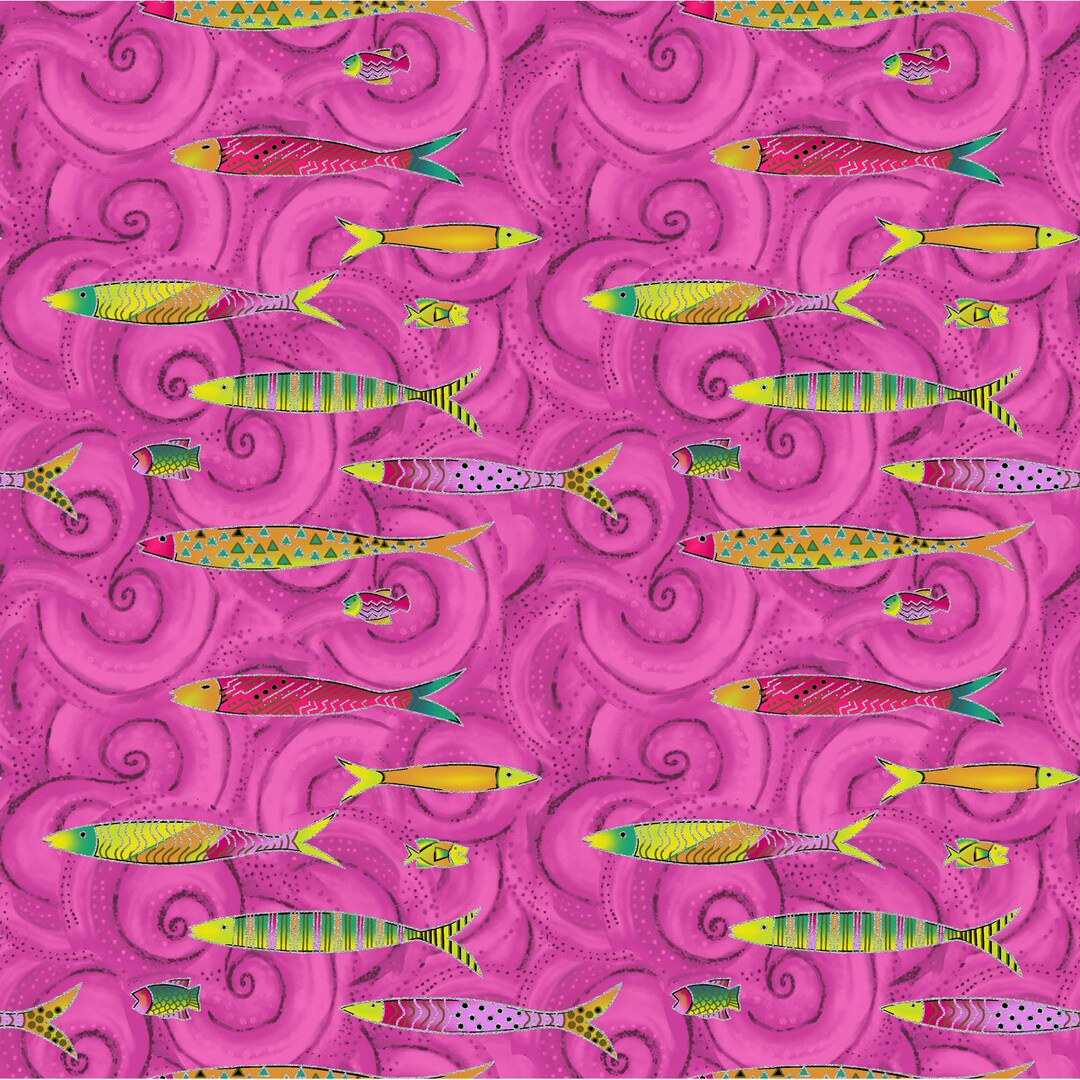 Raspberry Fish Toss W/metallic Sea Goddess Collection by Etsy UK