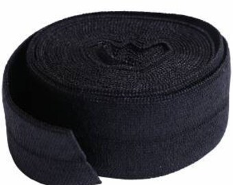 Fold-Over Elastic, 3/4" x 2 Yards, from By Annie, Black