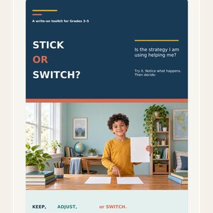 Printable Strategy Toolkit for Grades 3-5, Stick or Switch PDF