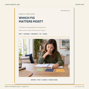¿Qué solución es la más importante? Kit de herramientas imprimible en PDF para el desarrollo del pensamiento crítico (grados 3-5).