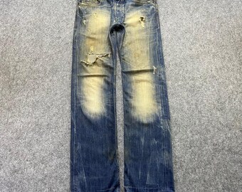 Vintage versleten denim uit de dieselindustrie