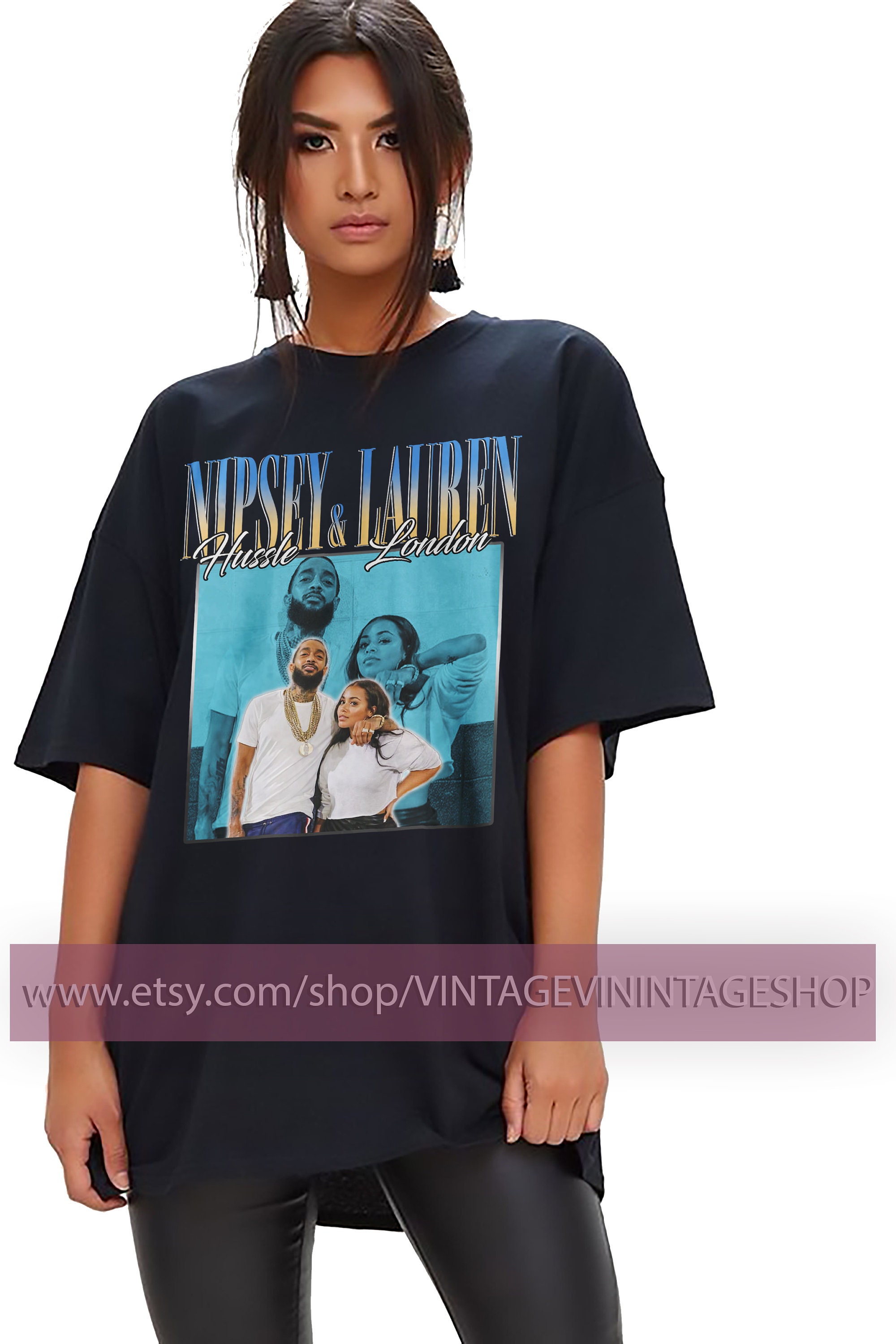 Nipsey Hussle t shirt, Nipsey Hussle and Lauren London shirt