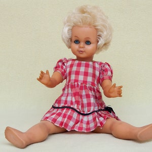 Antique German Doll. Original dress Vintage Doll, Retro doll with blond hair, Rare Old, girl Doll, Collectible Doll lyalka Gift