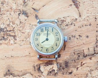 Relógio feminino vintage Vympel: relógio de pulso mecânico da URSS