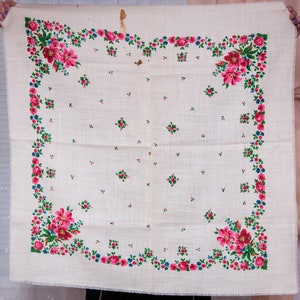 Ukrainische Schal. Blumiges Hochzeitstuch, Trachtentuch. Hustka Babuschka Stirnband. NEUE Kopftuch platok, Geschenkidee für Oma Mama