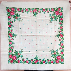 Ukrainische Schal. Blumiges Hochzeitstuch, Trachtentuch. Hustka Babuschka Stirnband, Kopftuch platok, Geschenkidee für Oma Mama