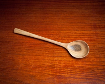 Wooden Spoon. Ukrainian Handmade wood spoon, Wooden ladle. Original birthday present. Handmade spoons. Slotted spoon, kitchen utensils