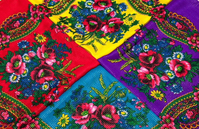 Russian shawl. Ukrainian scarf. Traditional Shawl lurex Ethno | Etsy