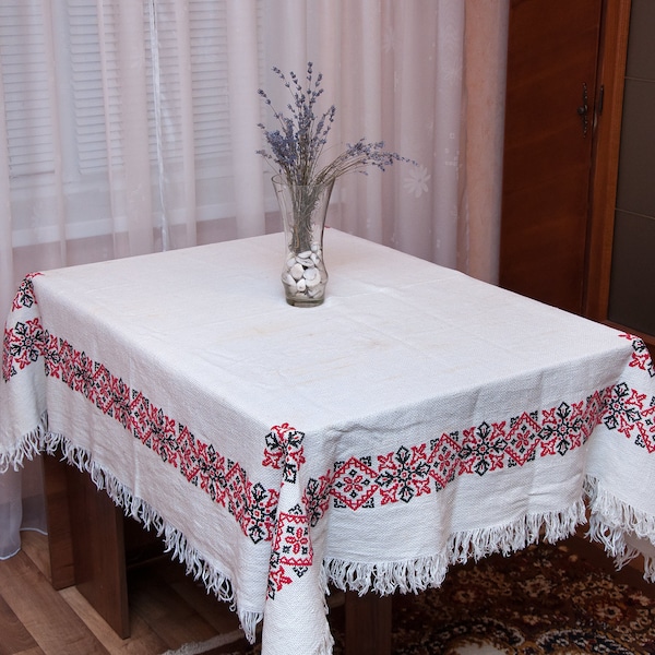 Embroidered Ukrainian Tablecloth Etsy