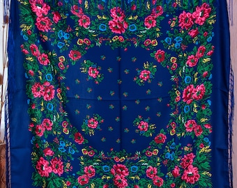 Sciarpa Tradizionale Scialle Zingaro Slavo Ucraino Babushka - Foto 7