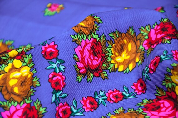 Shawl flowers kerchief collection. Woolen shawl U… - image 9