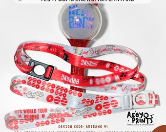 Aegyo Prints製 KPOPファンメイド ABライトスティックストラップ