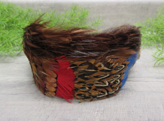 Juliette Cap Pheasant Feathers Fisk Chicago Brown… - image 5