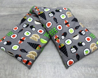Microwave Corn Pillow Pad Washable Cover Comforting Warmth Can Be Frozen Cooling Pack Sushi Novelty Flannel Fabric READY TO SHIP (825)