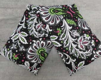 Microwave Corn Pillow Pad Washable Cover Comforting Warmth Can Be Frozen Cooling Pack Black Green Pink White Floral READY TO SHIP (836)