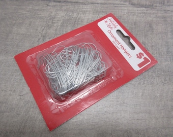 Bulk Lot Of 5,000 New Silver Metal Ornament Hooks Hangers (50) 100 Count Packs Christmas Supplies FREE SHIPPING (72+73)