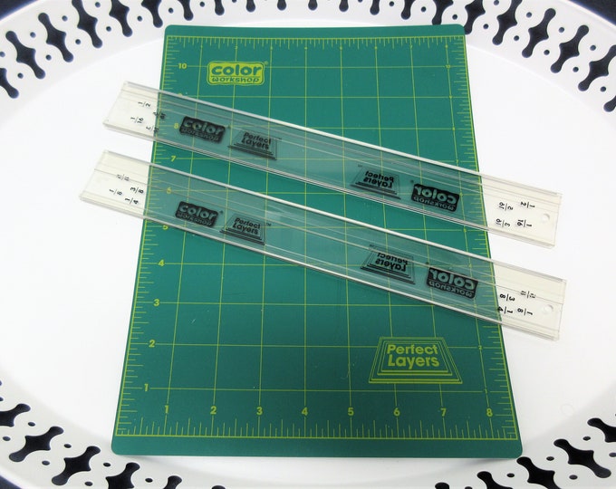 Color Workshop Perfect Layers Set of 2 Layer Guides & Cutting Mat 1 2 ...