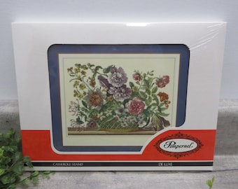 Pimpernel Deluxe Casserole Stand Floral Array Heat & Stain Resistant 12 x 9 Table Decor Flower Arrangement England New Sealed Vintage (1950)