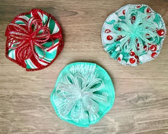 12pc Dog Collar Bows | Bulk Christmas Bows for Groomers