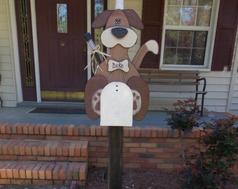 Dog Mailbox Topper with Solar Light