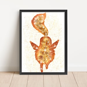 5.25x7.25 Eeveelutions Galaxy Constellation Prints