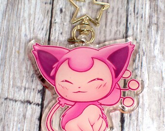 2.5 Inch Double-Sided Skitty Acrylic Keychain