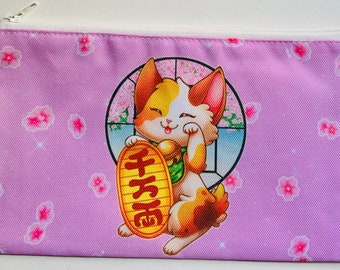 Maneki Neko Pencil Pouches